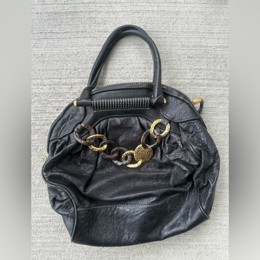 Vintage Black Leather Juicy Couture Purse